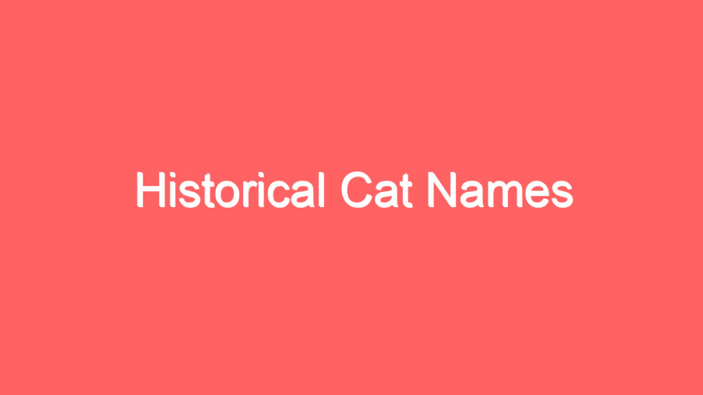 historical cat names 4136