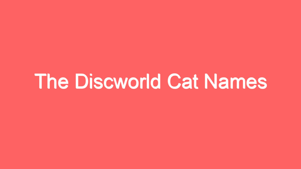 the discworld cat names 4148