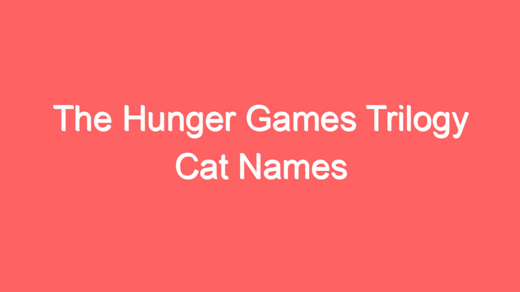 the hunger games trilogy cat names 4139