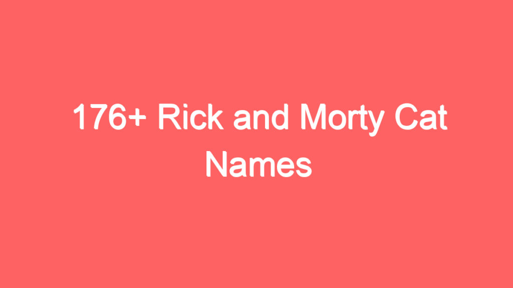 176 rick and morty cat names 3972