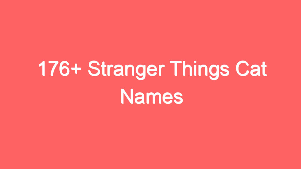 176 stranger things cat names 3973